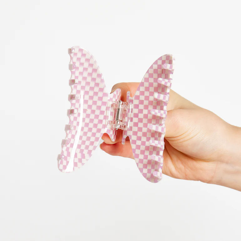 Baby Claw in Checkered Pink